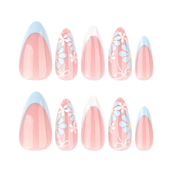 12 Sizes-24 Pcs Press On Nails JP3794