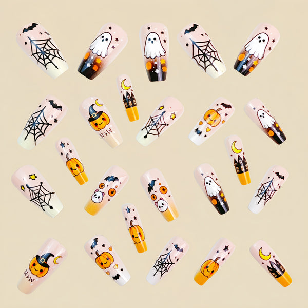 12 Sizes-24 Pcs Press On Nails Y851