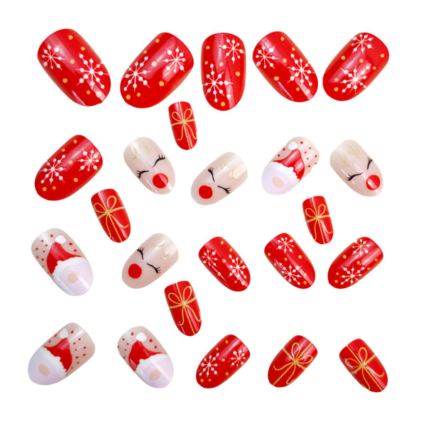 12 Sizes-24 Pcs Press On Nails Y1277