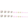 12 Sizes-24 Pcs Press On Nails F087