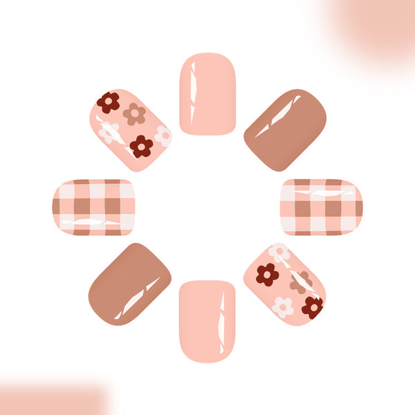 12 Sizes-24 Pcs Press On Nails C1087