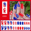 12 Sizes-24 Pcs Press On Nails C859