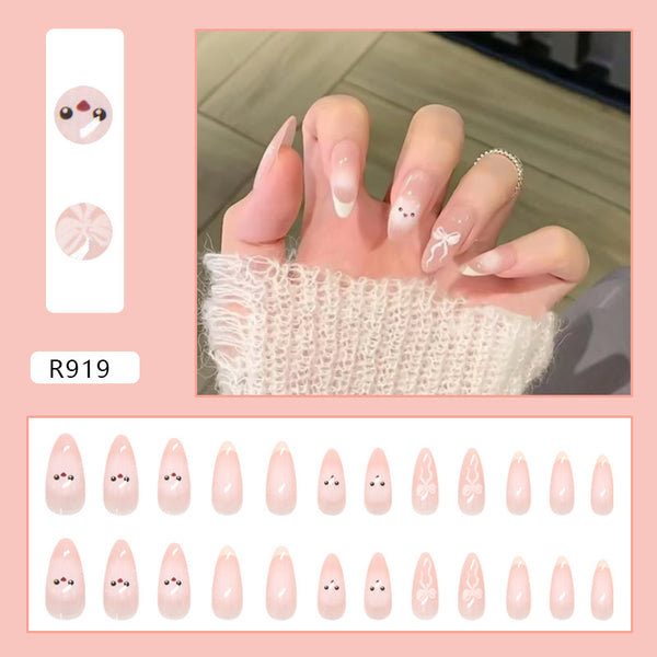 12 Sizes-24 Pcs Press On Nails R919