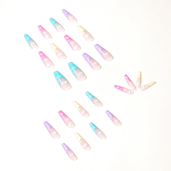 12 Sizes-24 Pcs Press On Nails JP1123