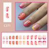 12 Sizes-24 Pcs Press On Nails C271