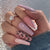 12 Sizes-24 Pcs Press On Nails W234
