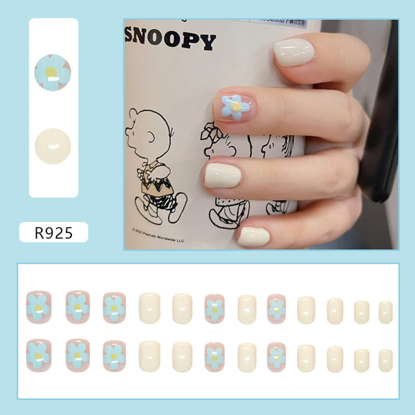 12 Sizes-24 Pcs Press On Nails R925
