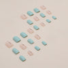 12 Sizes-24 Pcs Press On Nails R765