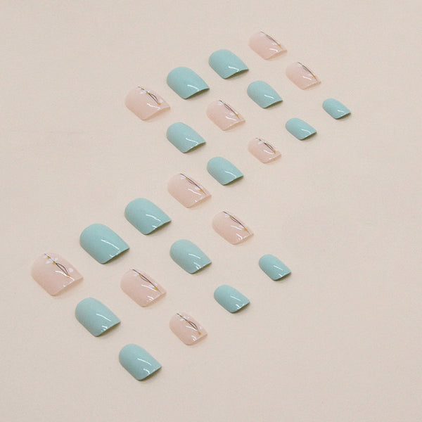 12 Sizes-24 Pcs Press On Nails R765