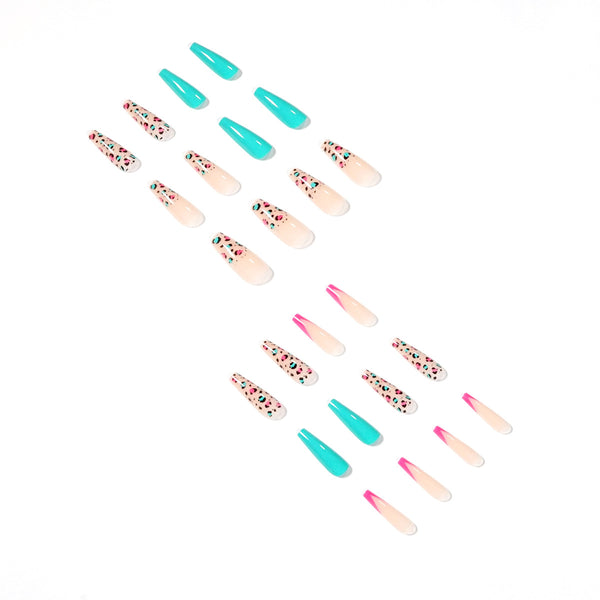 12 Sizes-24 Pcs Press On Nails JP1406