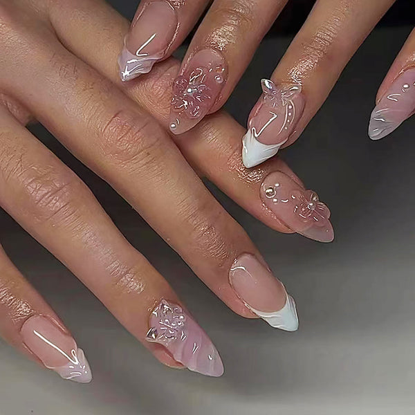 12 Sizes-24 Pcs Press On Nails Z910