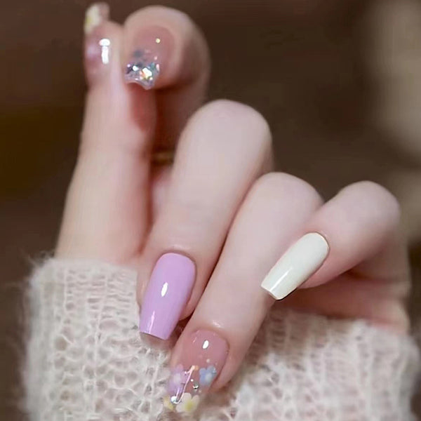 12 Sizes-24 Pcs Press On Nails R474