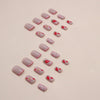 12 Sizes-24 Pcs Press On Nails W1243