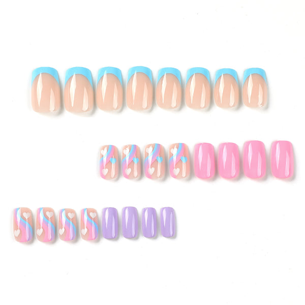 12 Sizes-24 Pcs Press On Nails JP2584