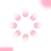 12 Sizes-24 Pcs Press On Nails C628