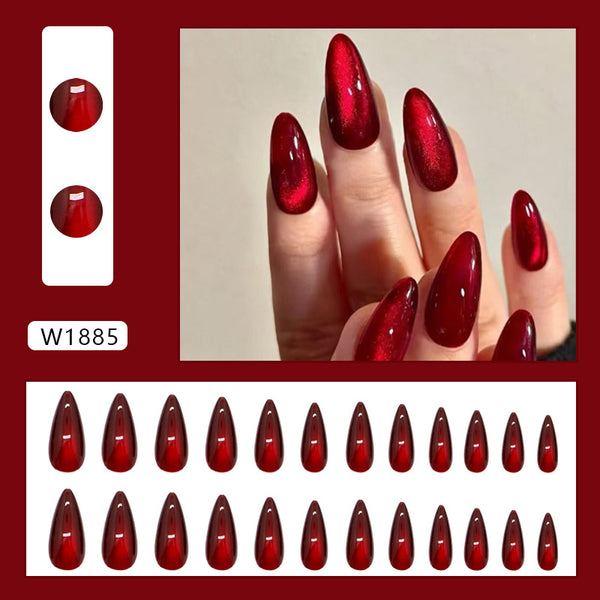 12 Sizes-24 Pcs Press On Nails W1885