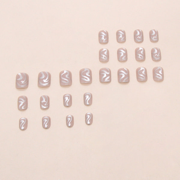 12 Sizes-24 Pcs Press On Nails W2011