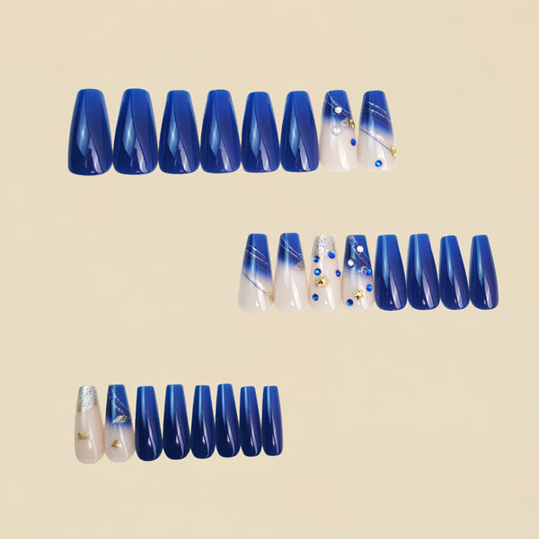 12 Sizes-24 Pcs Press On Nails Y1441