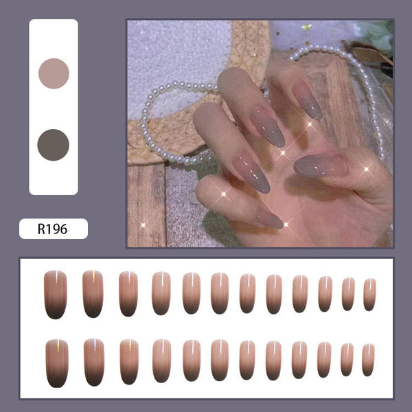 12 Sizes-24 Pcs Press On Nails R161