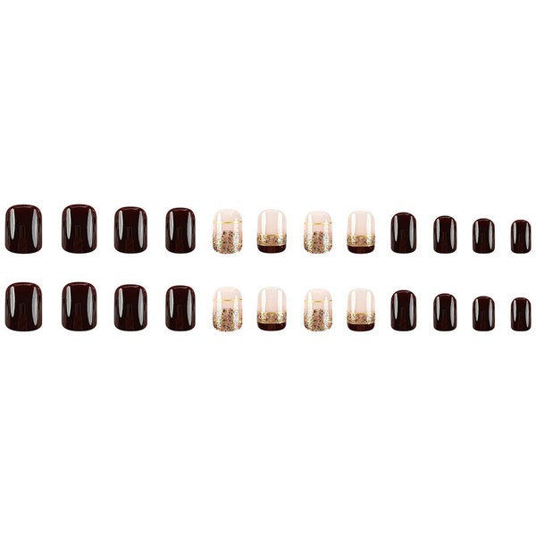 French Square Press on Nails