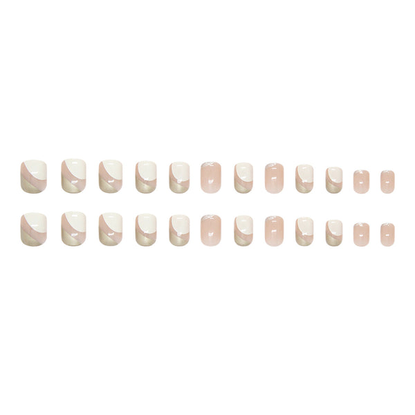 12 Sizes-24 Pcs Press On Nails R944