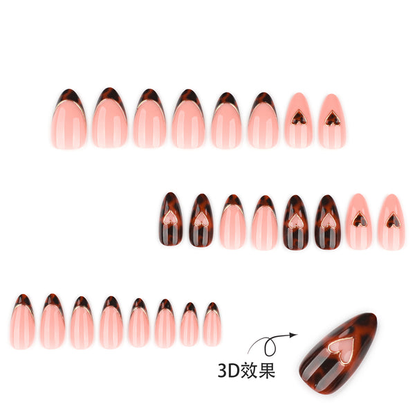 12 Sizes-24 Pcs Press On Nails JP4167