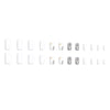 12 Sizes-24 Pcs Press On Nails W519