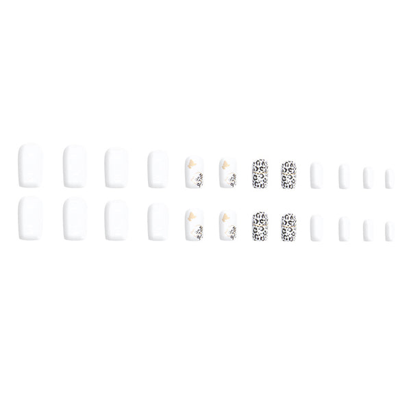 12 Sizes-24 Pcs Press On Nails W519