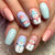 12 Sizes-24 Pcs Press On Nails Y1223