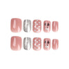 Pink Short Square Press on Nails