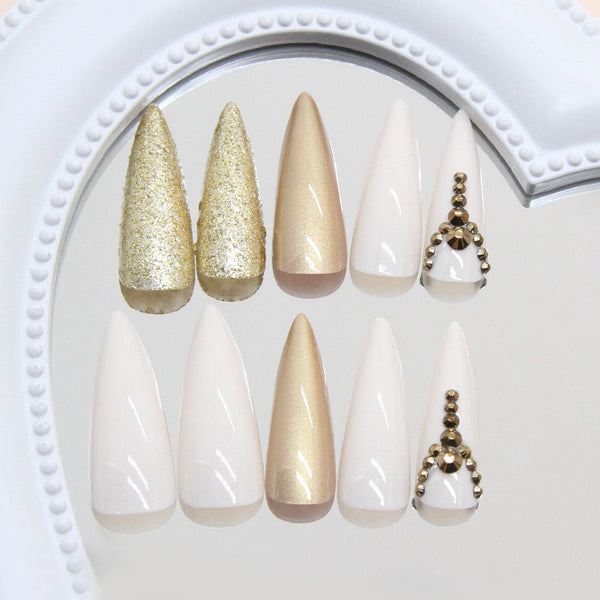 12 Sizes-24 Pcs Press On Nails Z991