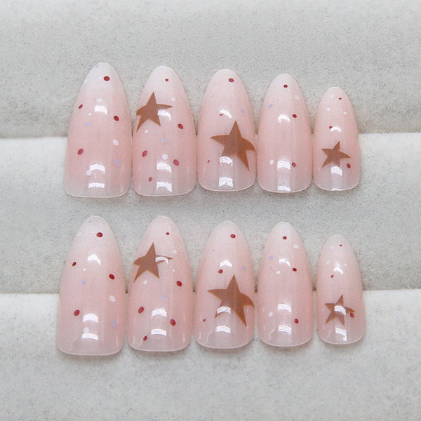 12 Sizes-24 Pcs Press On Nails R894