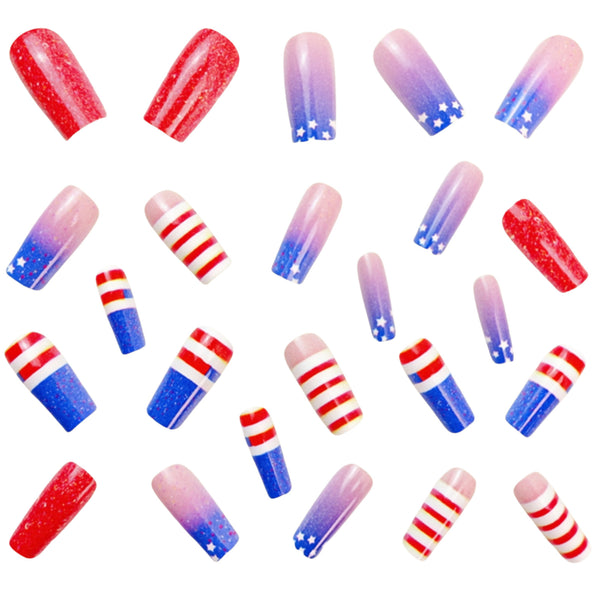 12 Sizes-24 Pcs Press On Nails Y548