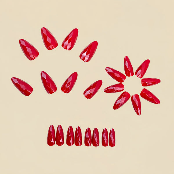12 Sizes-24 Pcs Press On Nails Y1518