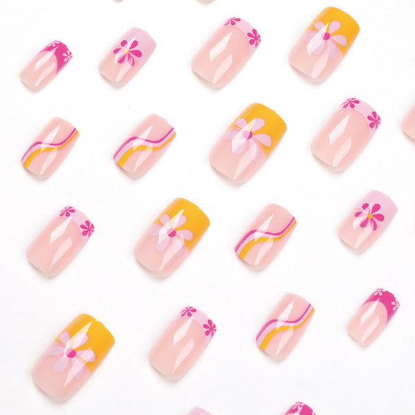 12 Sizes-24 Pcs Press On Nails JP1810