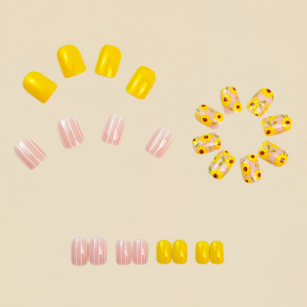 12 Sizes-24 Pcs Press On Nails Y783