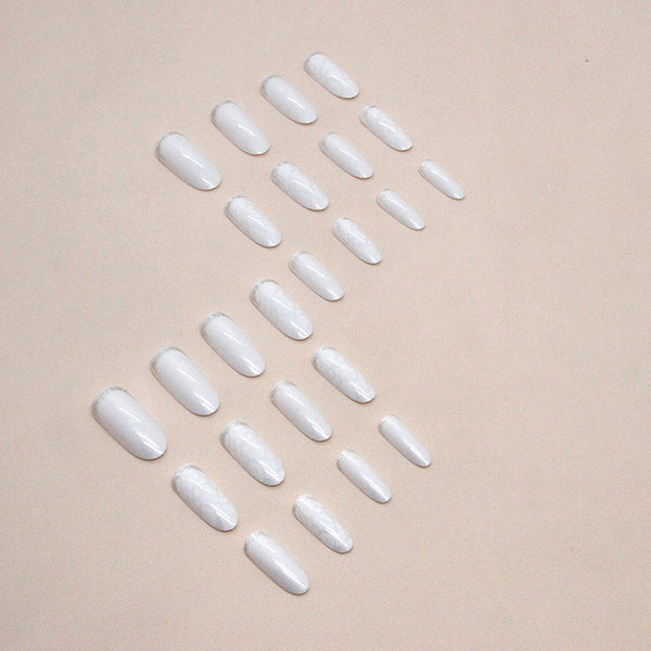 12 Sizes-24 Pcs Press On Nails W1321
