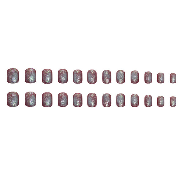 12 Sizes-24 Pcs Press On Nails W1433