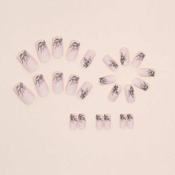 12 Sizes-24 Pcs Press On Nails W909