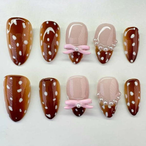 12 Sizes-24 Pcs Press On Nails JP4002