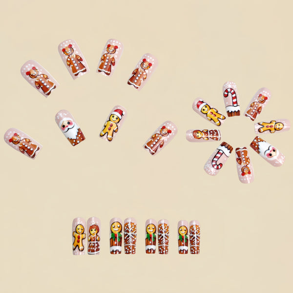 12 Sizes-24 Pcs Press On Nails Y1201