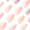 Almond Long Pink Press on Nails JP2362
