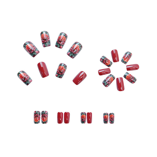 12 Sizes-24 Pcs Press On Nails Y482-2