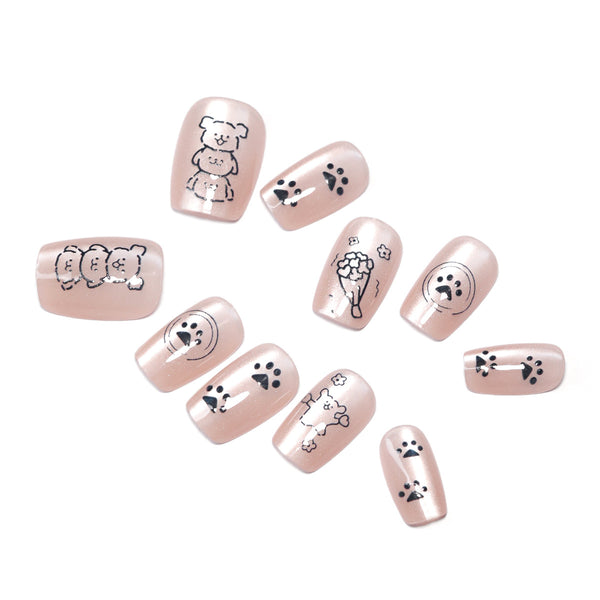 12 Sizes-24 Pcs Press On Nails SP137