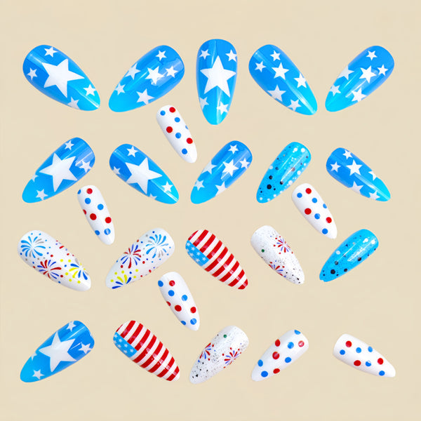 12 Sizes-24 Pcs Press On Nails Y1984