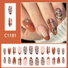 12 Sizes-24 Pcs Press On Nails C1181