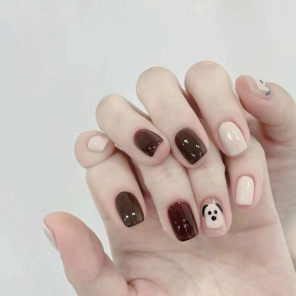 12 Sizes-24 Pcs Press On Nails R834