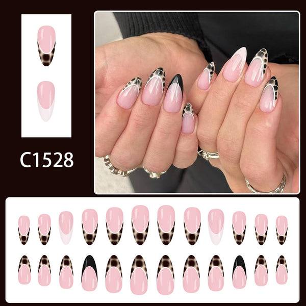 12 Sizes-24 Pcs Press On Nails C1528