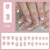 12 Sizes-24 Pcs Press On Nails C848