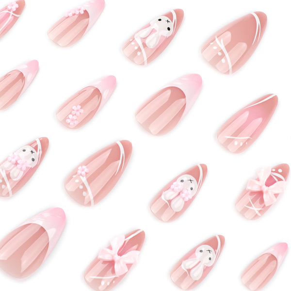 12 Sizes-24 Pcs Press On Nails JP4013
